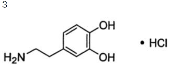 ドパミン塩酸塩の構造と化学名 薬剤師国家試験